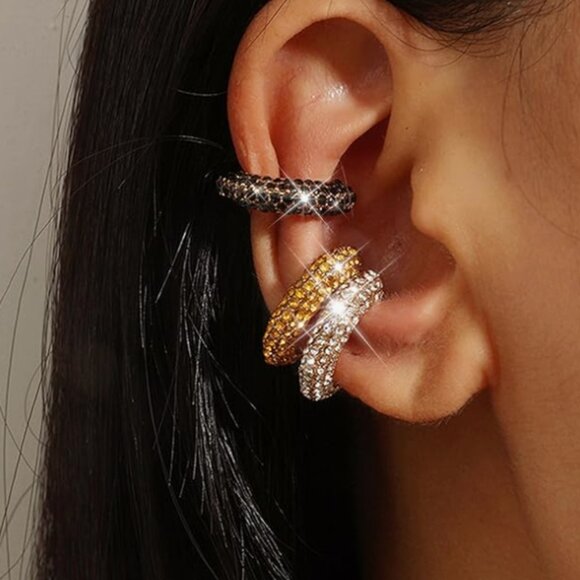 NEW! SET OF 3 : Non-Piercing Ear Cuffs Earrings - Picture 5 of 7